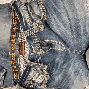ROCK REVIVAL WOMENS CROP JEANS SIZE 28